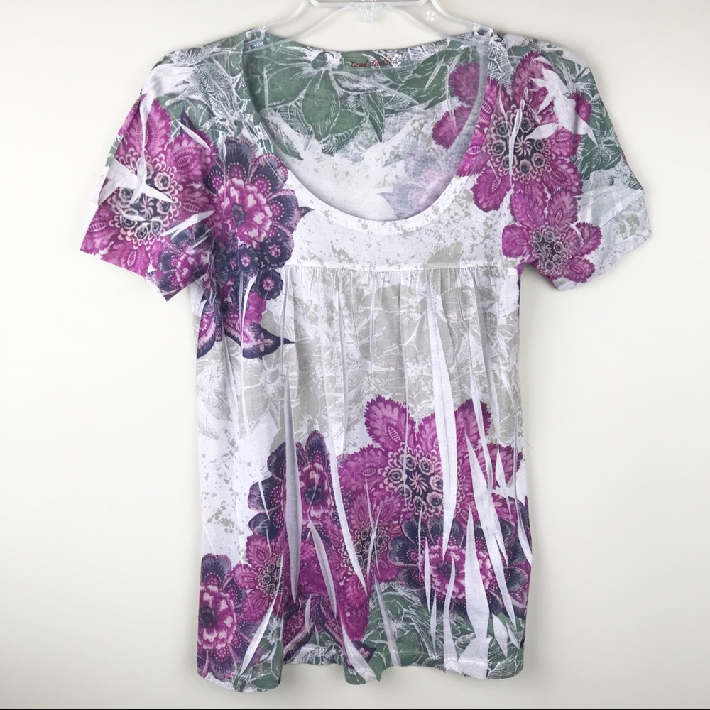 Casual Freedom silk blend floral top